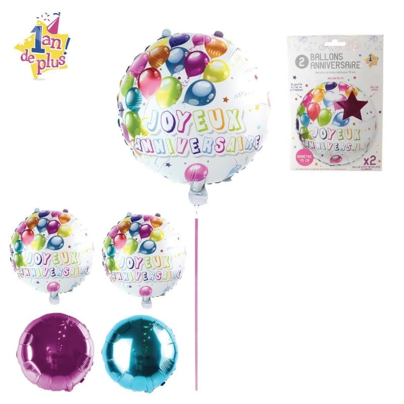 Ballons-Violet métallisé-Lot de 10 - Décorations Anniversaire